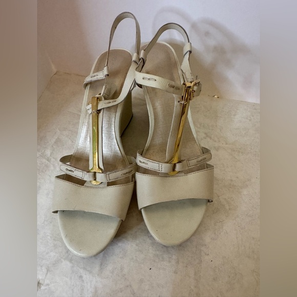 Summer Ready! Women’s Cream Leather Wedges by Rockport. Size 11M - Picture 1 of 16